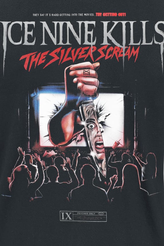 Ice Nine Kills T-shirt - Silver Screen - S tot 4XL - voor Mannen - zwart