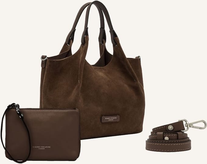 Gianni Chiarini Dua Bs 9799 Schoudertassen Dames - Bruin - Maat ONESIZE