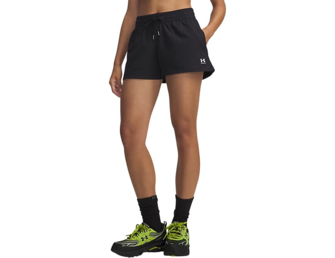 Under Armour Sport Terry Korte Broek Dames Zwart K001