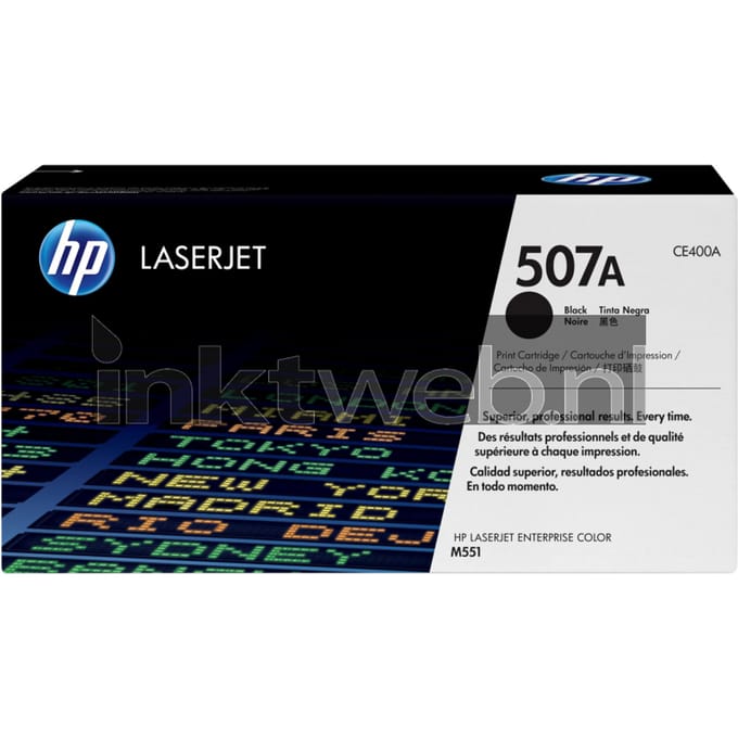 Tonercartridge hp ce400a 507a zwart