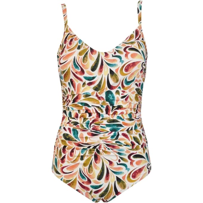 Zwemladiesbadpak met Decolleté Red Point Hania