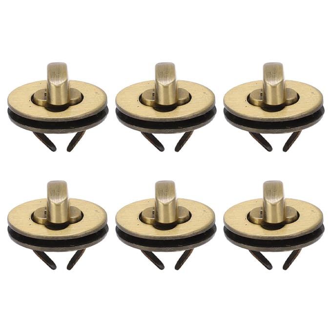 10 Ensembles Fermoir Tourniquet Design Classique Elliptique Haute Dureté Fermoir pour Sac à Main Bricolage Bagage Sac à Main beige