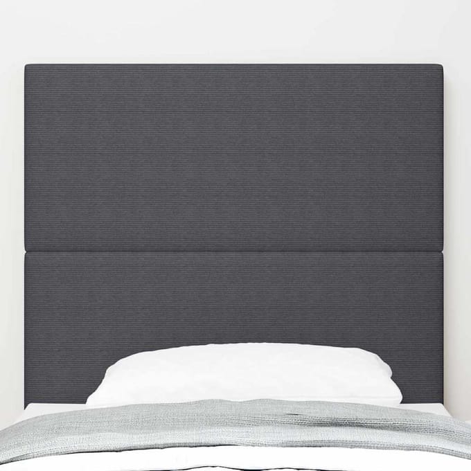 vidaXL - Hoofdbord - Donkergrijs - 100 - cm - Corduroy - stof