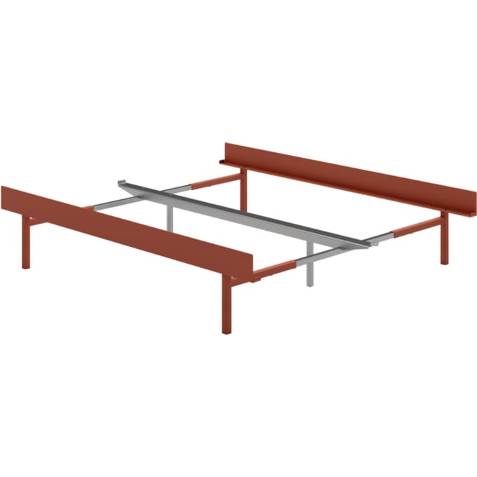 Moebe Bed 90-180 cm - terracotta - Höhe 39 cm