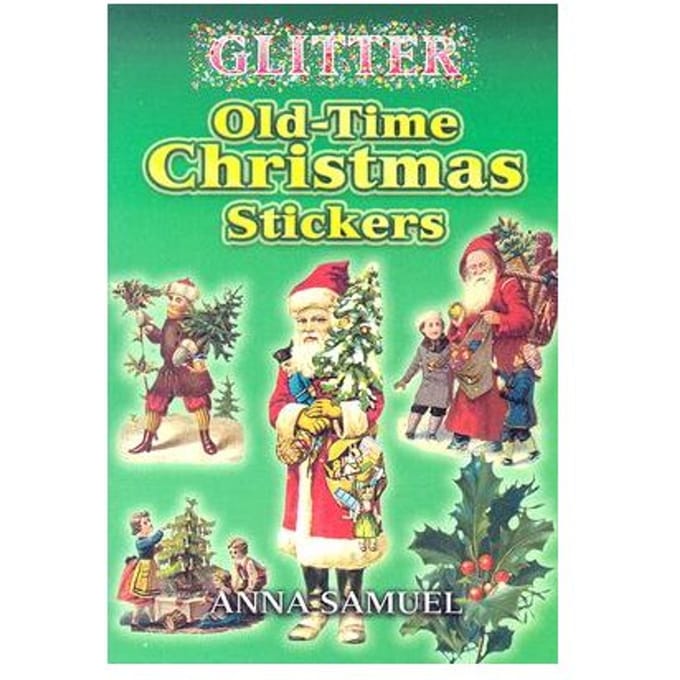 Glitter Old-Time Christmas Stickers