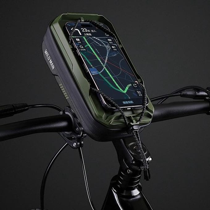 Wildman GX330 - Fietstas - Waterdicht - Groen - Stuurmontage
