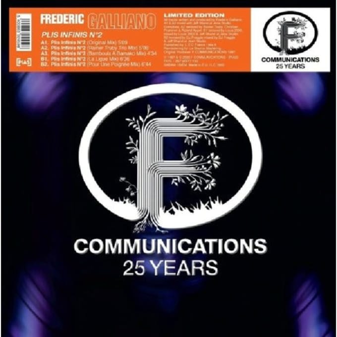 Frederic Galliano - Plis Infinis No. 2 (12" Single) (Limited Edition) (Remastered)