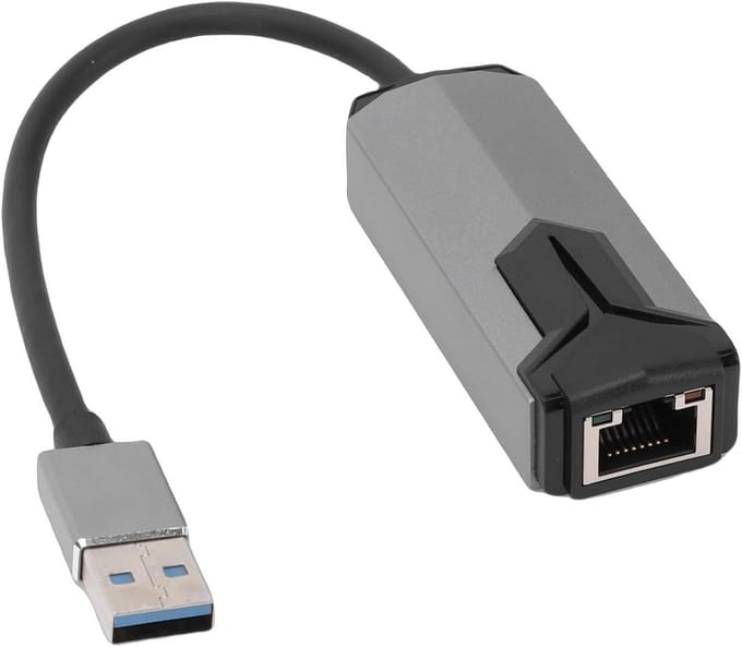 Netwerk Adapter - Ethernet Converter - Sneller Internet - 2.5Gbps Snelheid - Compact Formaat - Zilver