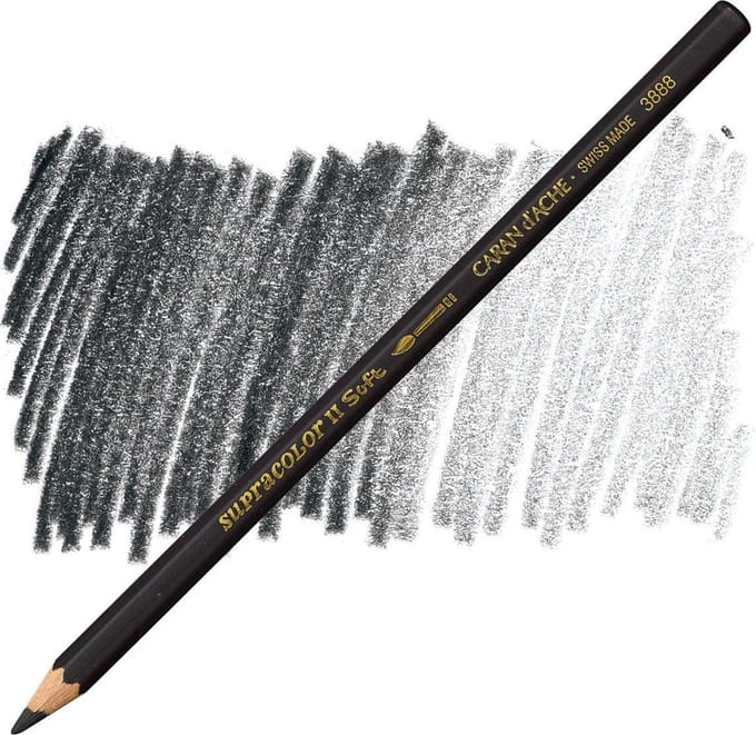 Caran d'Ache Supracolor aquarel potlood 409 charcoal grey