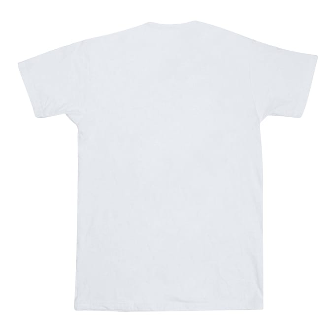 Disney Meisjes Minnie Mouse Gezicht Katoenen T-Shirt (Wit)