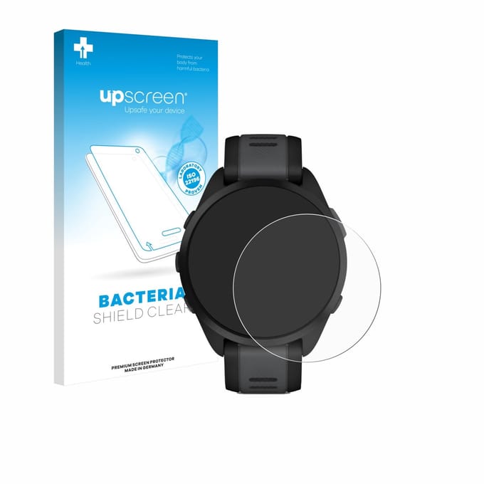 upscreen - Screenprotector voor Garmin Forerunner 165 Music - Folie Beschermfolie transparant antibacterieel