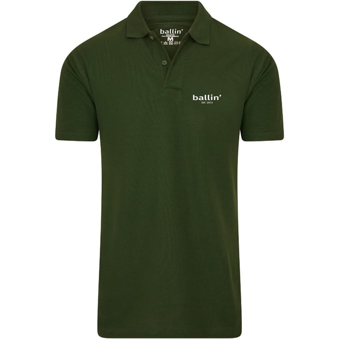 Ballin Est. 2013 - Heren Polo SS Basic Polo - Groen - Maat M
