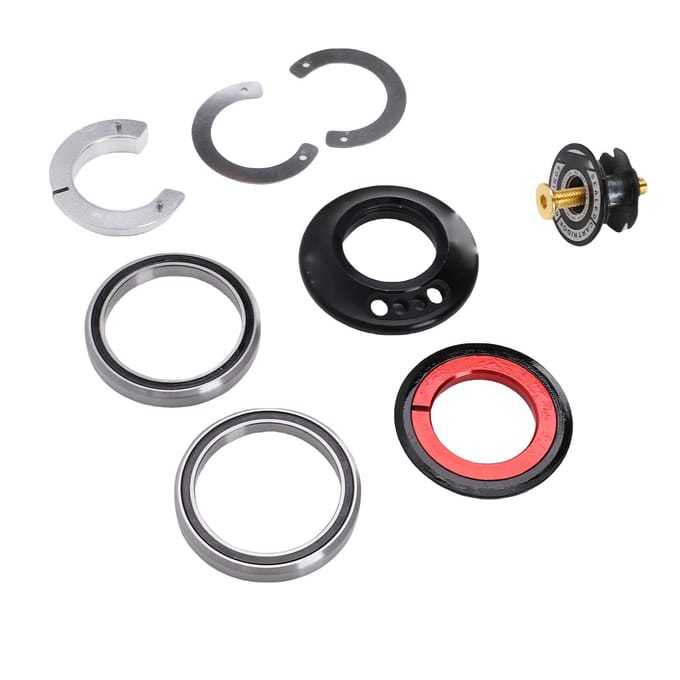 Geïntegreerde Fietsbalhoofdset voor Volledige IS52 Standaard Frames Aluminium 28,6 mm 40 mm Fietsbalhoofdset Kit met Afgedichte Lagers Interne Kabelgeleiding black