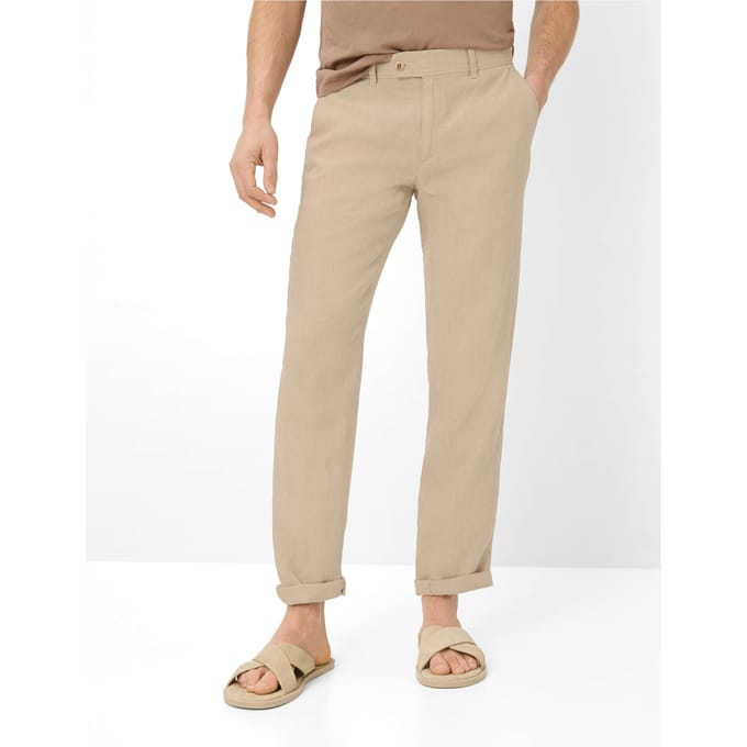 Brax Heren Chino  Style EVANS BEACH, lichtbeige, maat 52