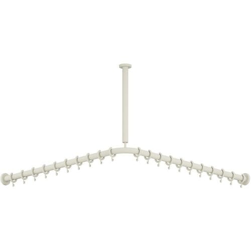 HEWI Series 477/801 curtain rod with ceiling suspension 801.34B1061 99