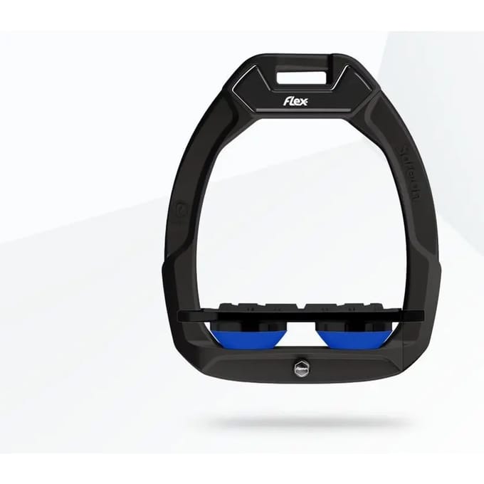 Veiligheidseitjes Plat Grip Zwart/Zwart/Blauw Flex-On Safe-On