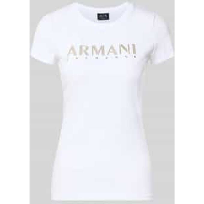 slim fit T-shirt met labelprint