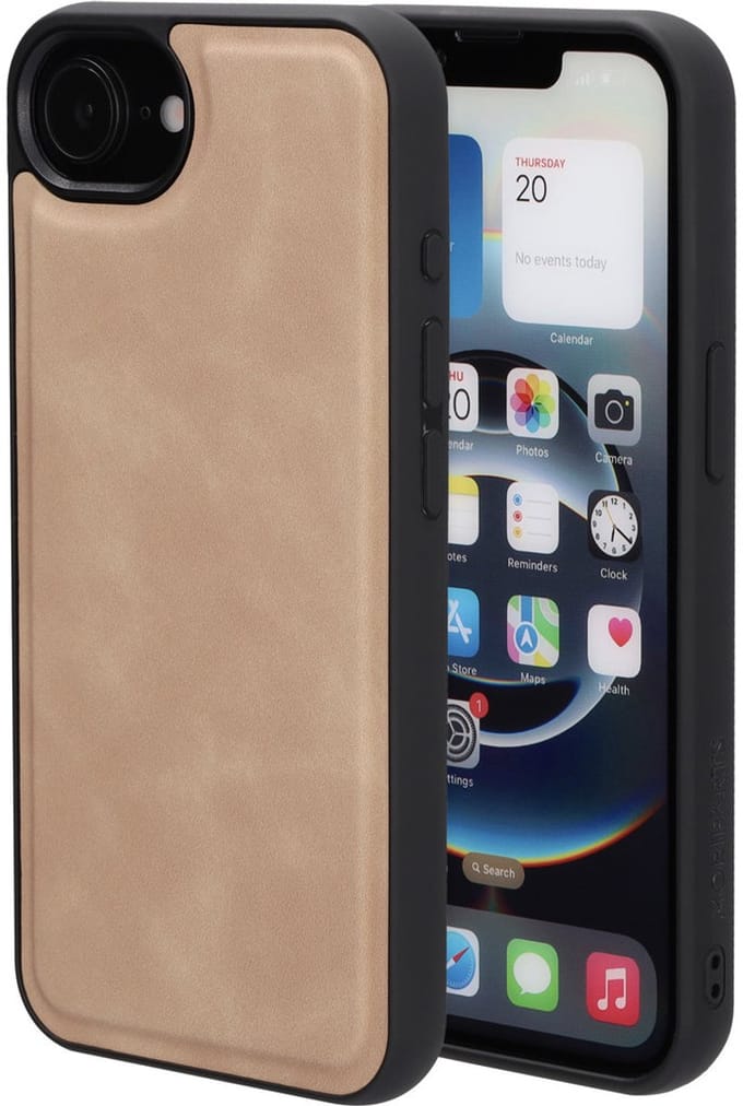 Mobiparts Classic Backcover geschikt voor Apple iPhone 17e/16e Moonstone - Beige - MagSafe