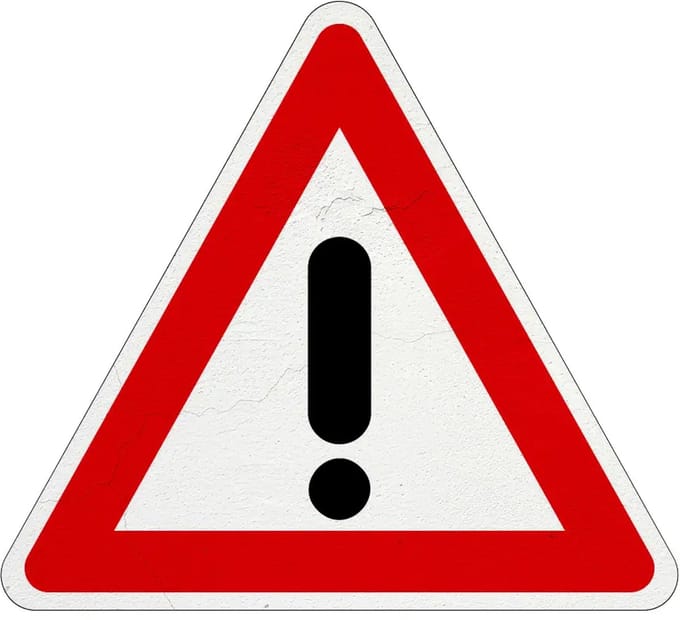Let op gevaar bord - J37 | Sign Again materiaal | 30 cm