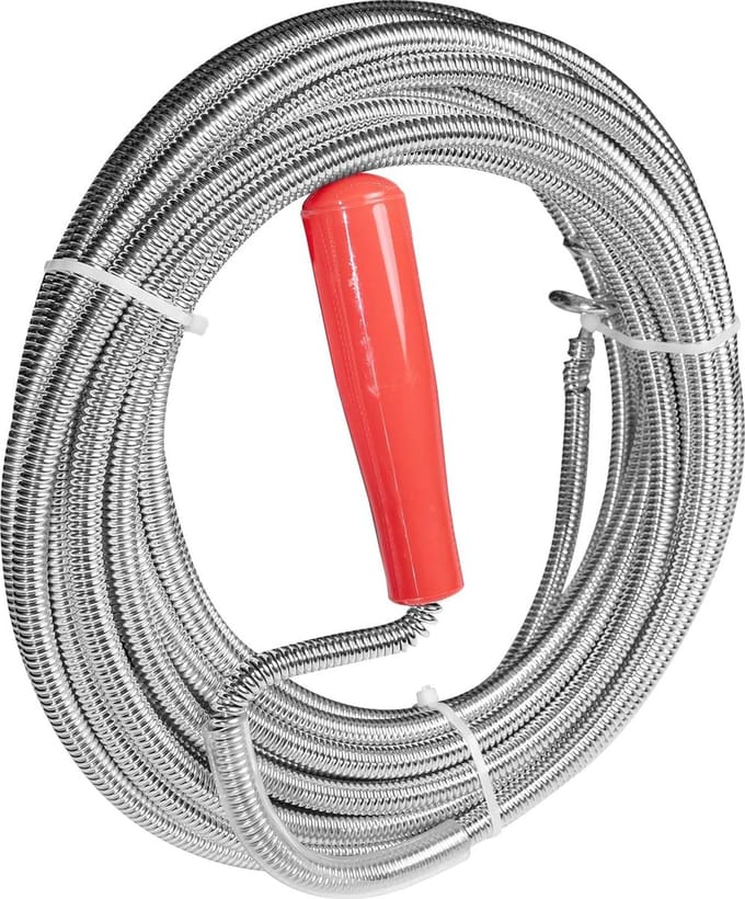 Buisreinigingsas met zwengel - 10 meter