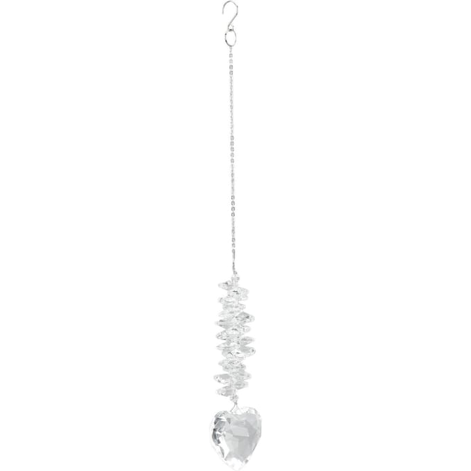Suncatcher Kristallen Bol Duurzaam Acryl Hartvormig Brede Toepassing Hangende Zonvanger voor Raam Kantoor Thuis white
