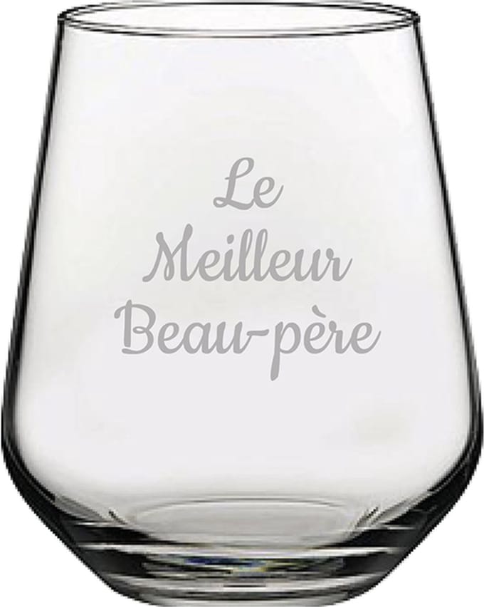 Drinkglas gegraveerd - 42,5cl - Le Meilleur Beau-père