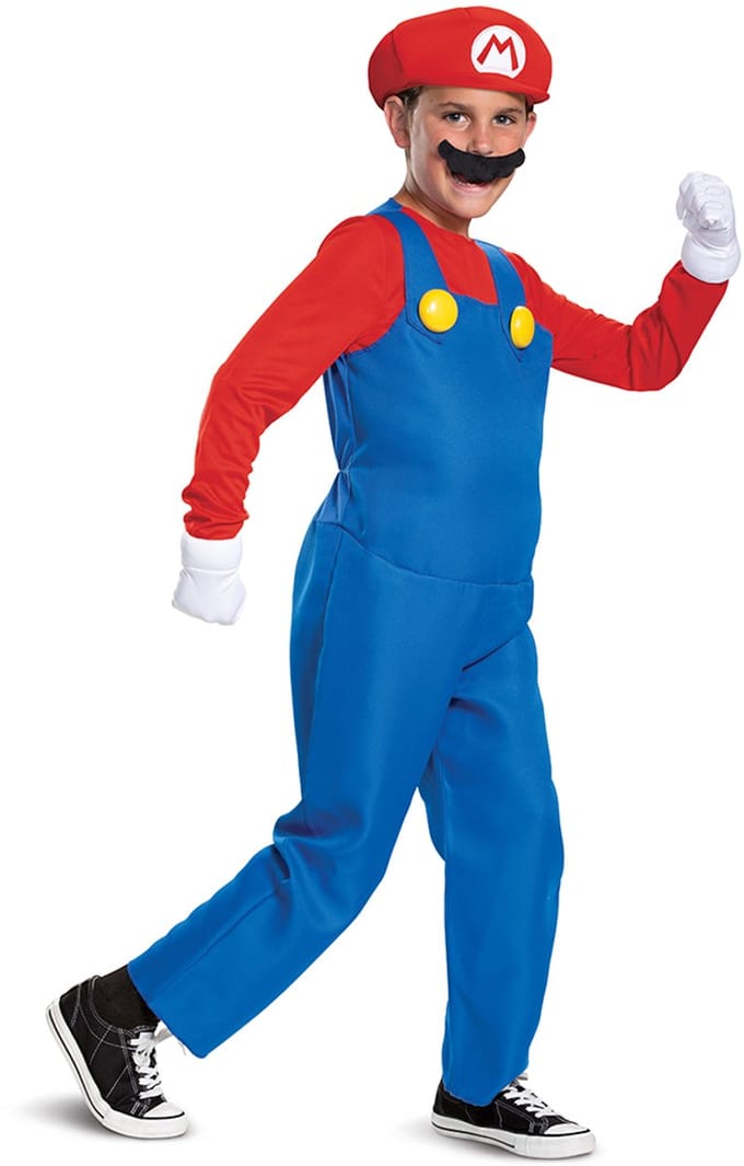 MARIO DELUXE Kostuum S 4-6 JAAR