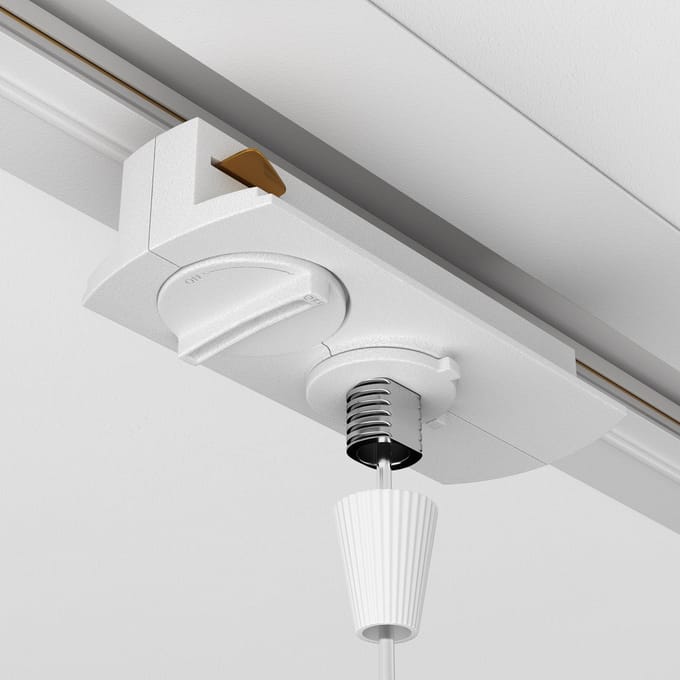 Maytoni Unity insteekconnector hanger 1-fase railsysteem wit