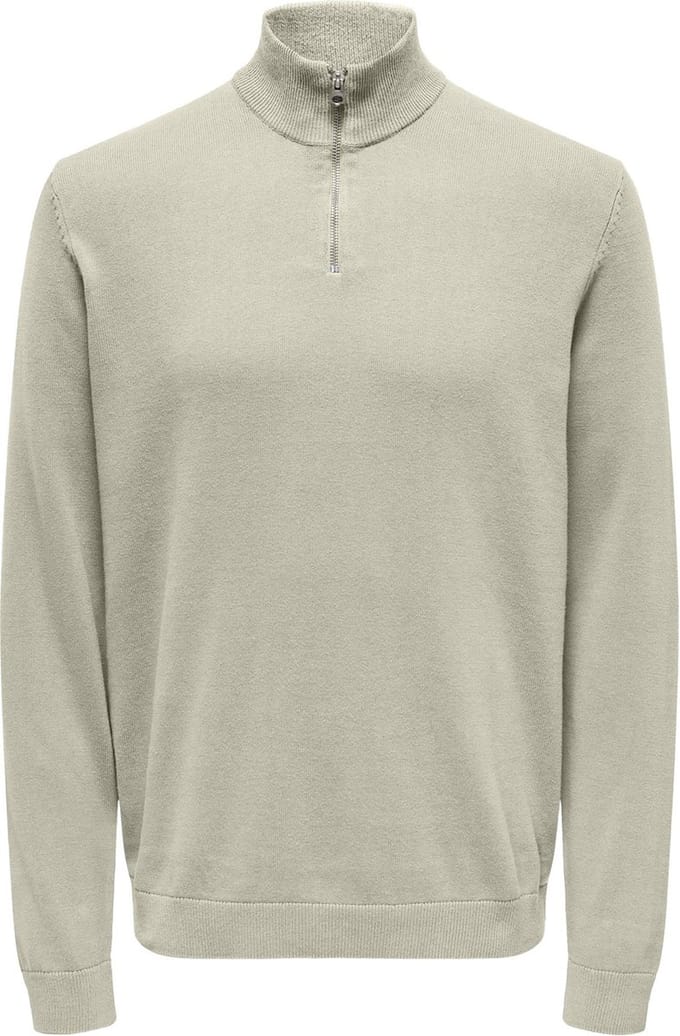 ONLY&SONS - ONSALEX REG 12 HALF ZIP KNIT - Heren - Gebreide truien