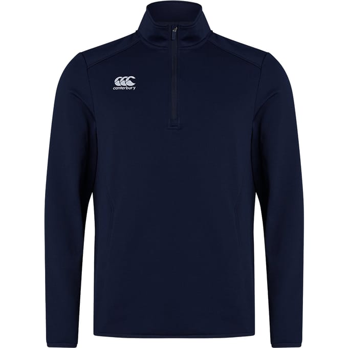 Canterbury Heren Club Quarter Zip Training Midlayer (Marine)