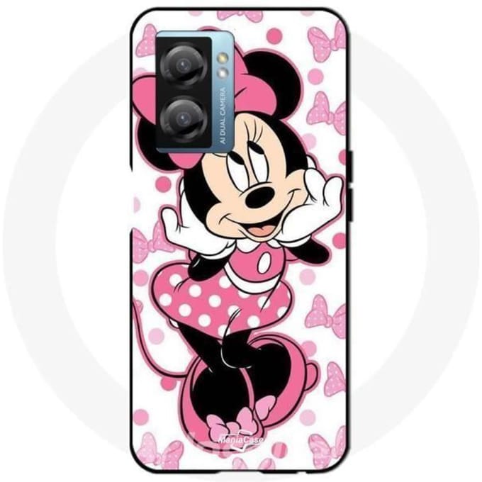 Coque Oppo A77 5G Minnie Mouse rose Disney Cartoon