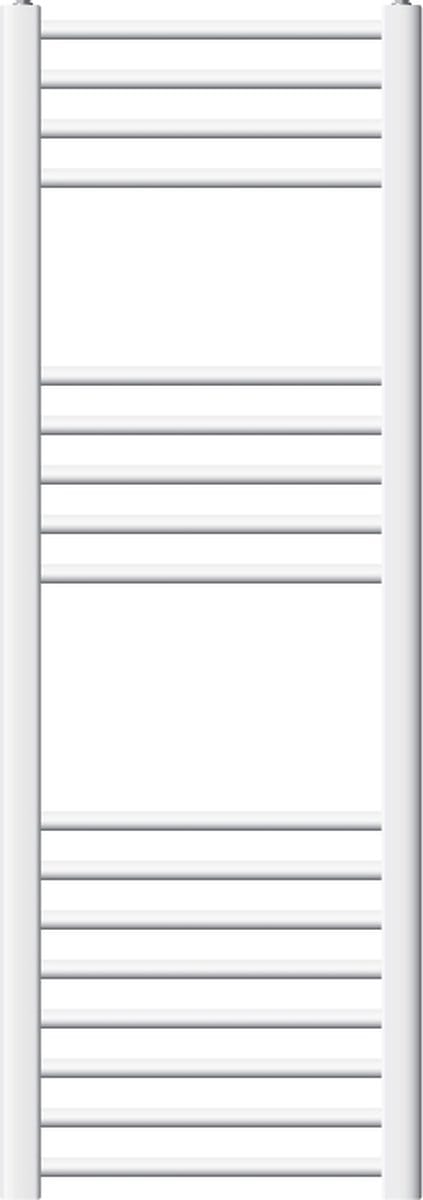 ECD Germany Badkamer Radiator - 400 x 1200 mm - wit - gebogen met zijaansluiting - handdoekdroger radiator