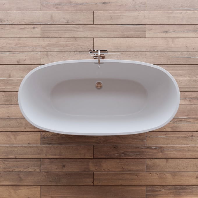 SPALINA - Vrijstaand bad - Samba 170 blanche, 170 x79 x58 cm, Wit