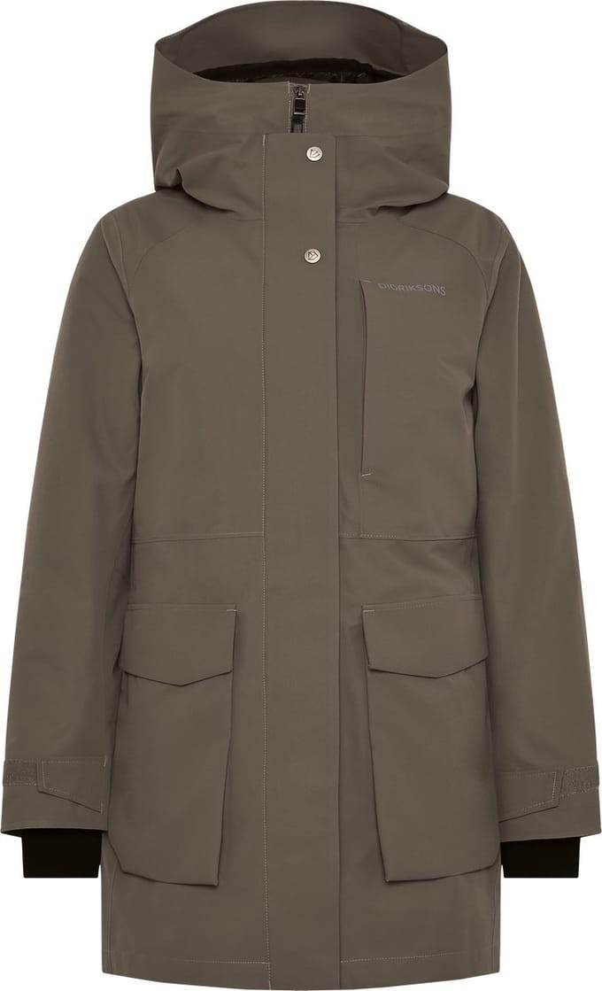 Didriksons HARRIET WNS PARKA Dames Outdoorjas - Mocha Brown