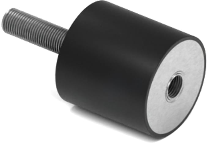 Rubbermagazijn - Trillingsdemper - Type B - 20x20mm - M6 - Set 10 stuks