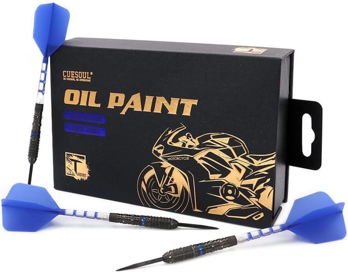 Professionele Steel Tip Darts 90% Tungsten Set met Unieke Vluchten