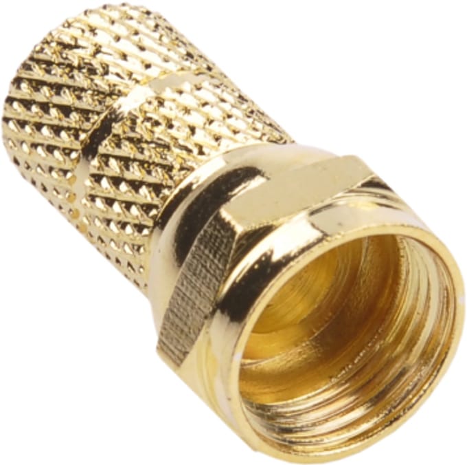 Cabletech F-Connector - 6.8mm - Goud en Koper
