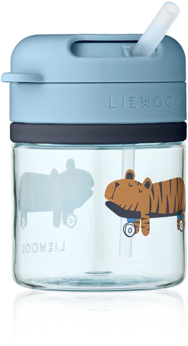 Liewood Pavia Tritan Rietjesbeker - Fun / Beach blue - 280 ml