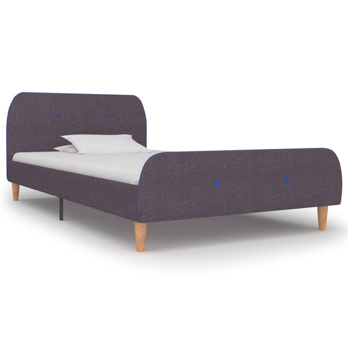 vidaXL - Bedframe - stof - taupe - 90x200 - cm