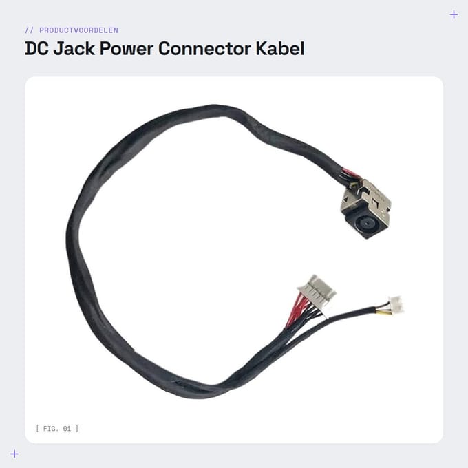 Dailygoods - DC Jack Power Connector Kabel voor HP Omen