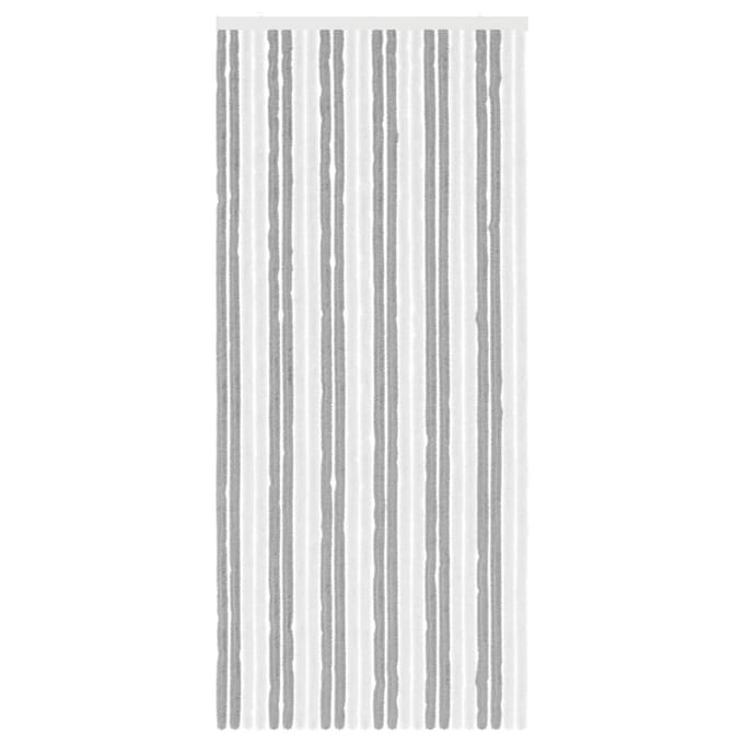 vidaXL - Insecten - Gordijn - Chenille - Grijs - en - wit - 100 - x - 230 - cm - 100% - PP