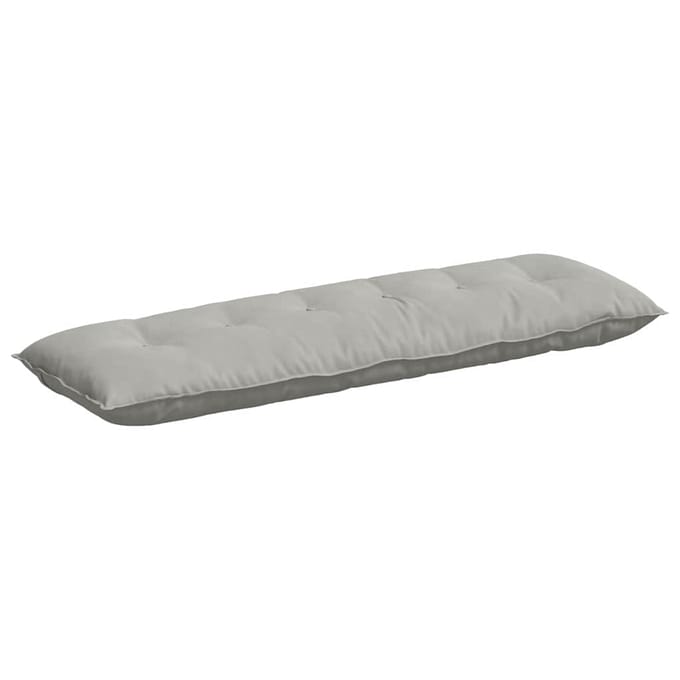 vidaXL - Rugkussen - Lichtgrijs - 160 - x - 50 - cm - Microvezel - Stof