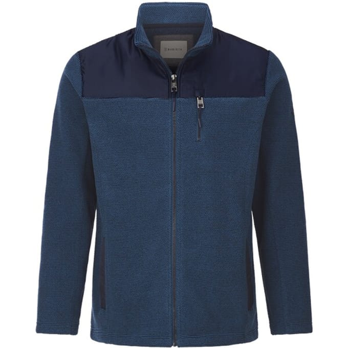 Babista herren Fleecejack - 52/54 - blauw - Plus Size
