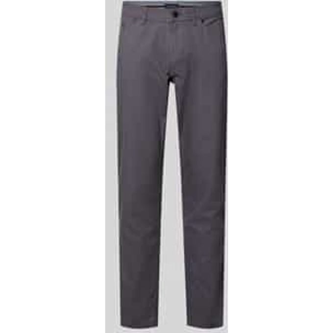 straight fit broek met structuurpatroon