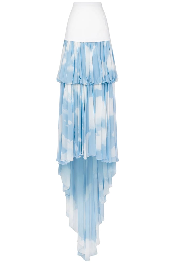 Moschino Long Skirt With In The Cloud Print Blue Größe: 44 | Maxiröcke Outlet | Damen | Blau