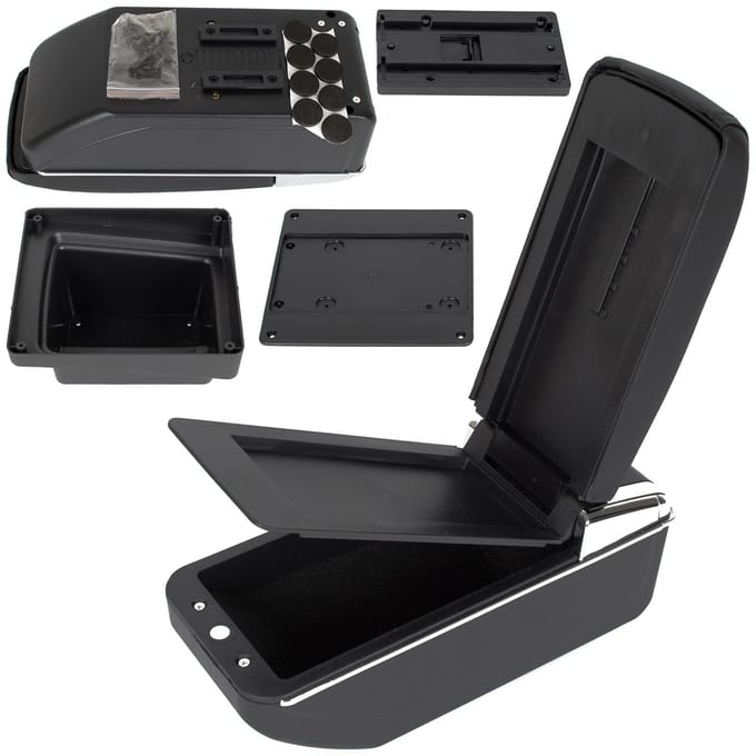 Modecar Serie - Auto Armsteun - VW Tiguan I - 2007-2016 - Zwarte Kunstleer