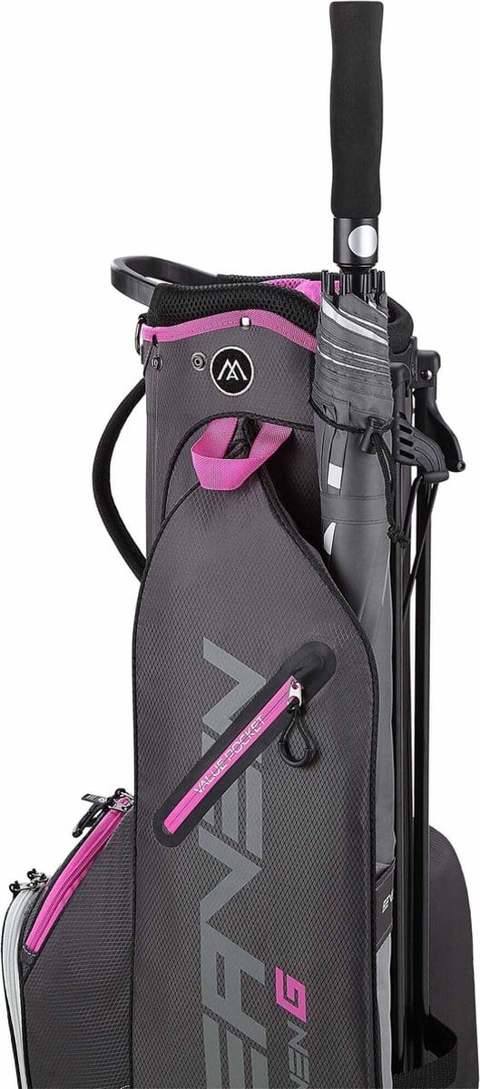 Big Max Heaven Seven G - Waterwerende Golftas - Standbag - Grijs Fuchsia