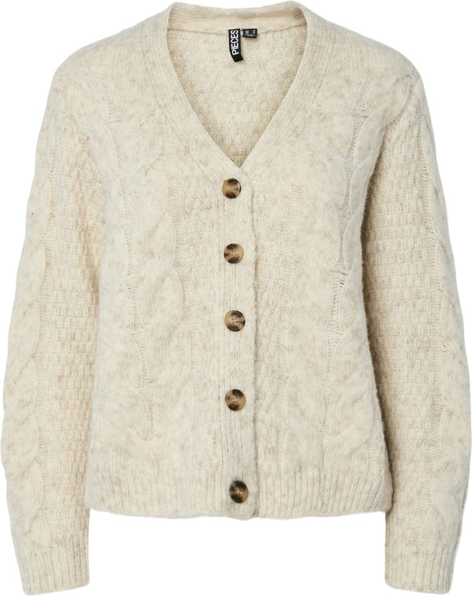 PIECES - PCNINA LS V-NECK KNIT CARDIGAN NOOS BC - Dames - Cardigans