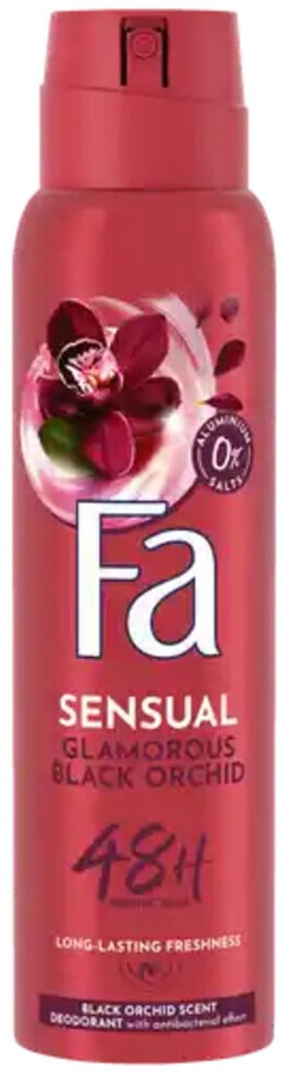 Fa Glamorous Black Orchid Deodorant Spray 6x150ml - Voordeelverpakking