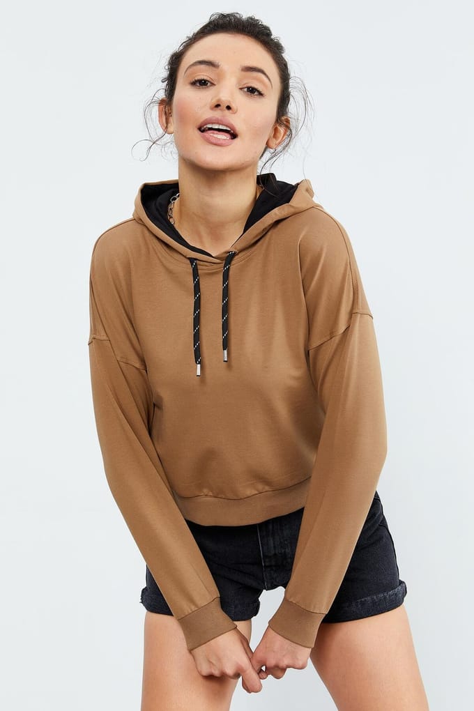 Ontspannen Hoodie Met Strikdetail